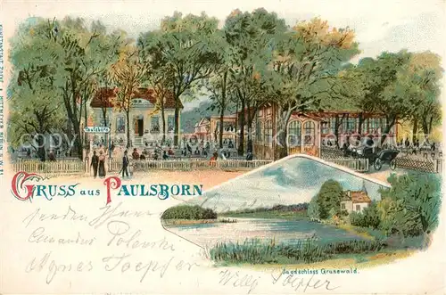 AK / Ansichtskarte Paulsborn Jagdschloss Gruenewald  Paulsborn