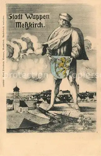 AK / Ansichtskarte Messkirch Stadtwappen Messkirch