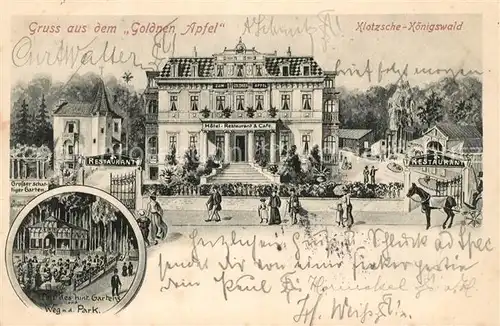 AK / Ansichtskarte Klotzsche Hotel Goldnen Adler  Klotzsche