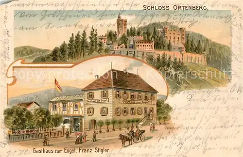 AK / Ansichtskarte Ortenberg_Baden Schloss Ortenberg Gasthaus zum Engel Ortenberg_Baden