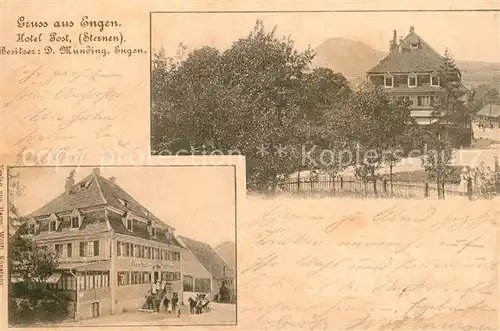 AK / Ansichtskarte Engen_Hegau Hotel Post  Engen Hegau