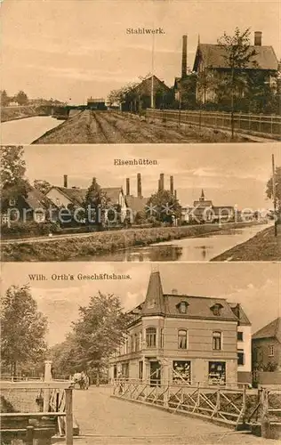 AK / Ansichtskarte Augustusburg Stahlwerk Eisenhuetten Wilh. Orth Geschaeftshaus Augustusburg