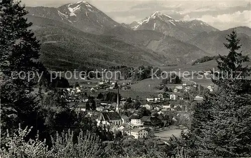 AK / Ansichtskarte Siegsdorf_Oberbayern mit Hochfelln und Hochgern Siegsdorf Oberbayern