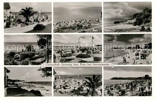 AK / Ansichtskarte Groemitz_Ostseebad Strand Steilkueste Groemitz_Ostseebad