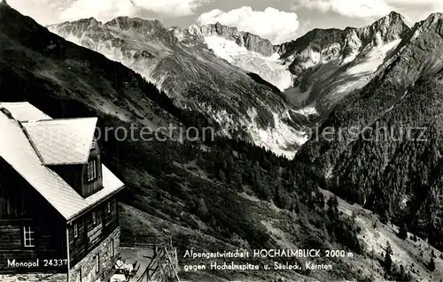 AK / Ansichtskarte Hochalmblick Alpenhaus gegen Hochalmspitze Sauleck  Hochalmblick