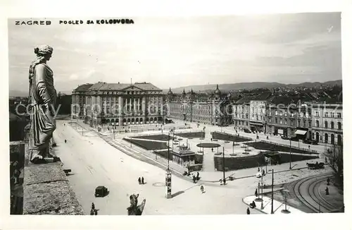 AK / Ansichtskarte Zagreb Pogled za Kolodvora Zagreb