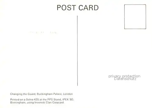 AK / Ansichtskarte Leibgarde_Wache Changing the Guard Buckingham Palace London  Leibgarde Wache