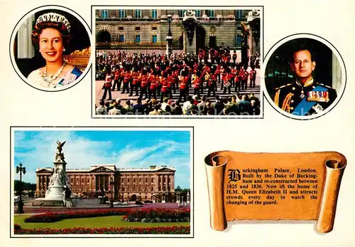 AK / Ansichtskarte Adel_England Queen Elizabeth II Buckingham Palace London  Adel_England
