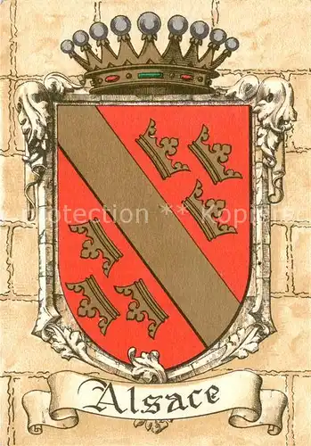 AK / Ansichtskarte Wappen Alsace  Wappen