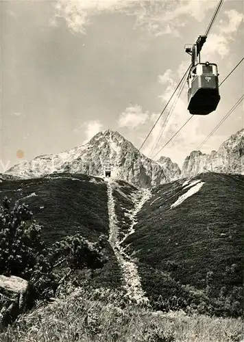 AK / Ansichtskarte Seilbahn Vysoke Tatry Lanovka na Lomnicky Stit  Seilbahn