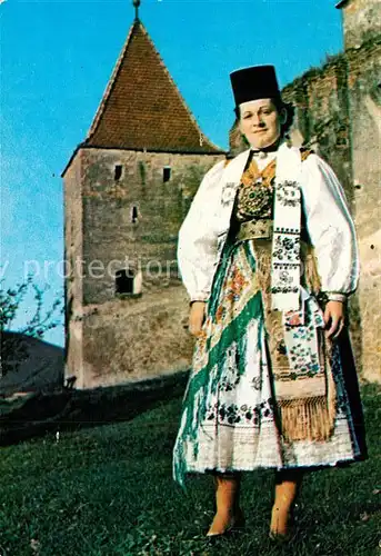 AK / Ansichtskarte Trachten_Rumaenien  Slimnic Festtracht Trachten Rumaenien 