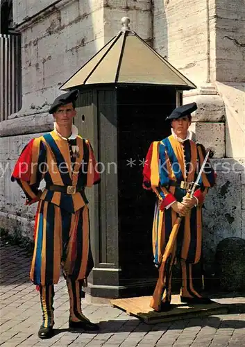 AK / Ansichtskarte Schweizer_Garde Citta del Vaticano Schweizer Garde