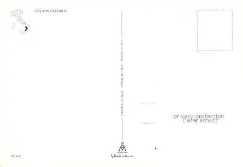 AK / Ansichtskarte Trachten_Italien Calabria Webstuhl Trachten Italien