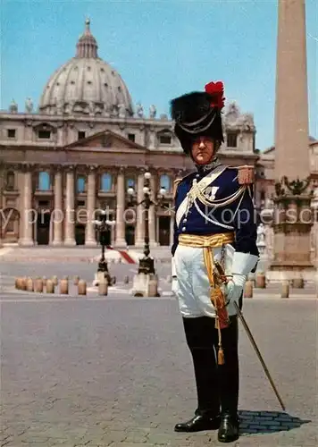 AK / Ansichtskarte Leibgarde_Wache Offizier Paepstliche Gendarmerie Vatikanstadt Leibgarde Wache