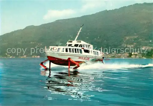 AK / Ansichtskarte Motorboote Freccia del Ticino Lago Maggiore Aliscafo Gleitboot Motorboote