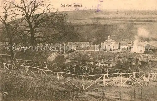 AK / Ansichtskarte Savonieres Friedhof Savonieres