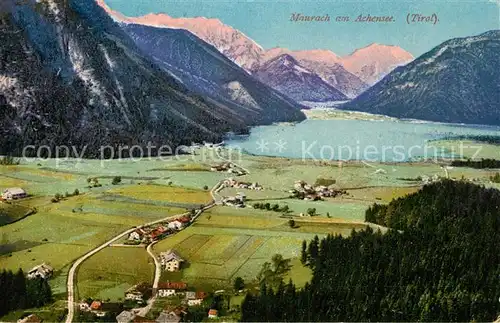 AK / Ansichtskarte Maurach_Achensee Alpenpanorama Photochromiekarte Nr 10758 Maurach Achensee