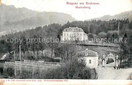 AK / Ansichtskarte Bregenz_Bodensee Kloster Marienberg Bregenz Bodensee