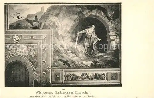 AK / Ansichtskarte Goslar Gemaelde Maerchenbilder im Kaiserhaus Goslar