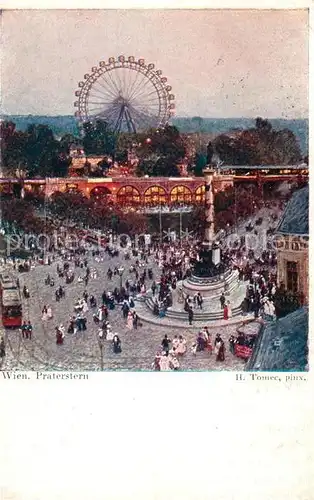 AK / Ansichtskarte Wien Praterstern Riesenrad Wien
