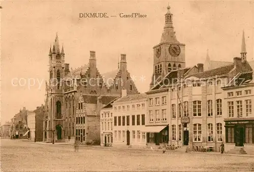 AK / Ansichtskarte Dixmude Grand Place Eglise Dixmude