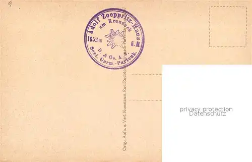 AK / Ansichtskarte Garmisch Partenkirchen Kreuzeckhaus Berghuette Wettersteingebirge Garmisch Partenkirchen