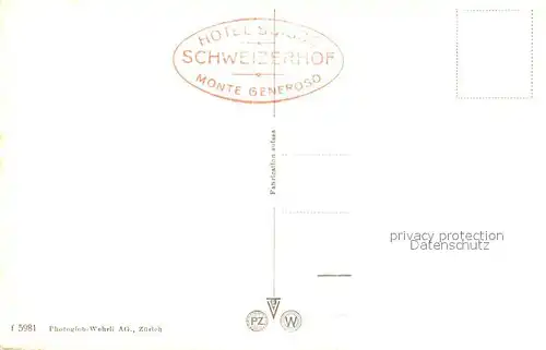 AK / Ansichtskarte Monte_Generoso Vista verso Monte Rosa Monte Generoso