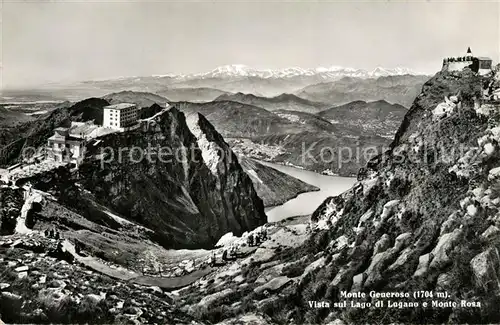 AK / Ansichtskarte Monte_Generoso Vista sul Lago di Lugano e Monte Rosa Monte Generoso