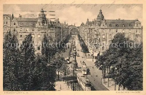 AK / Ansichtskarte Frankfurt_Main Kaiserstrasse Uhrtuermchen Frankfurt Main