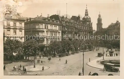 AK / Ansichtskarte Frankfurt_Main Rossmarkt Frankfurt Main