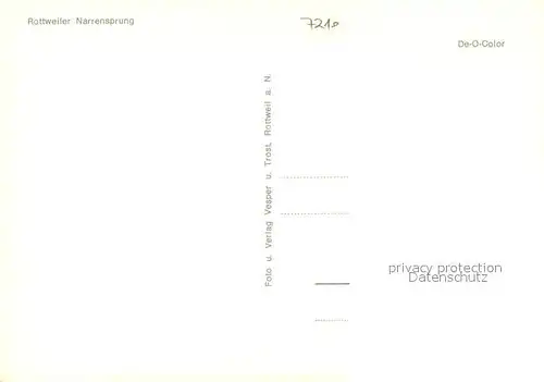 AK / Ansichtskarte Rottweil_Neckar Fasnet Narrensprung Rottweil Neckar