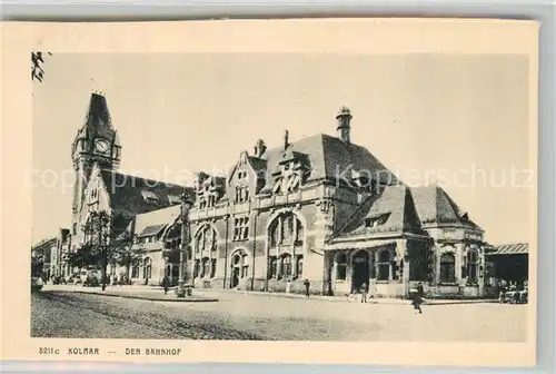 AK / Ansichtskarte Colmar_Haut_Rhin_Elsass La Gare Bahnhof Colmar_Haut_Rhin_Elsass