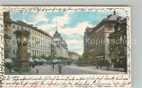 AK / Ansichtskarte Frankfurt_Main Die Zeil Frankfurt Main