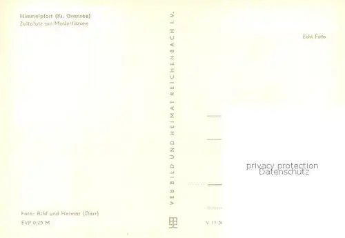 AK / Ansichtskarte Himmelpfort Zeltplatz am Moderfitzsee Himmelpfort