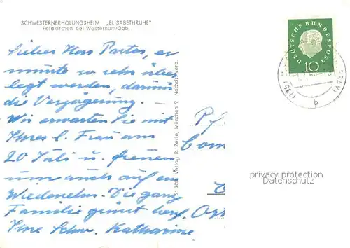 AK / Ansichtskarte Feldkirchen Westerham Schwesternerholungsheim Elisabethruhe Feldkirchen Westerham