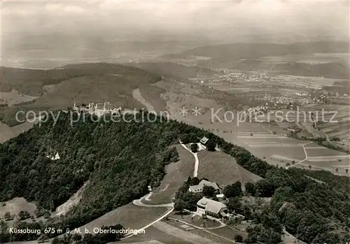 AK / Ansichtskarte Oberlauchringen Fliegeraufnahme mit Kuessaburg Oberlauchringen