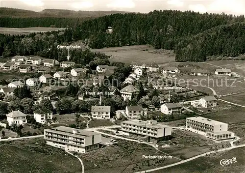 AK / Ansichtskarte Bad_Duerrheim Parksanatorium Benner Fliegeraufnahme Bad_Duerrheim