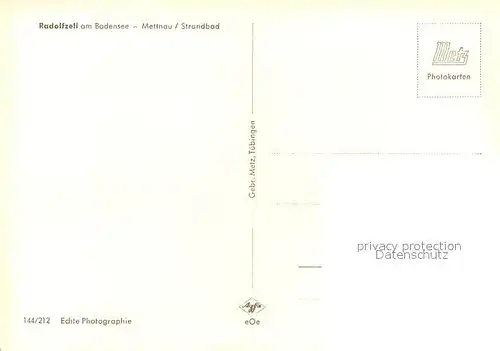 AK / Ansichtskarte Radolfzell_Bodensee Mettnau Strandbad Radolfzell Bodensee