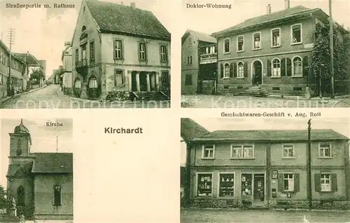AK / Ansichtskarte Kirchardt Kirche Rathaus Doktor Wohnung Kirchardt
