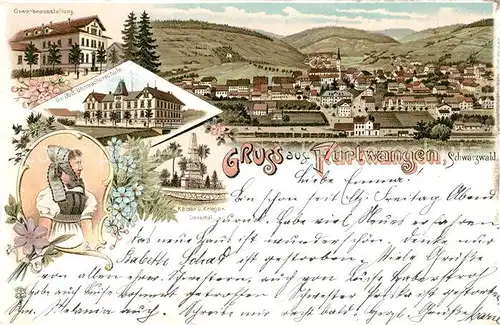 AK / Ansichtskarte Furtwangen Gr. Bad Uhrmacherschulr Kaiserdenkmal Furtwangen