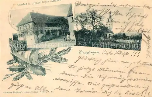 AK / Ansichtskarte Denzlingen Gasthof gruenen Baum  Denzlingen