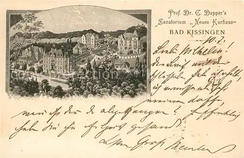 AK / Ansichtskarte Bad_Kissingen Sanatorium Neues Kurhaus Bad_Kissingen