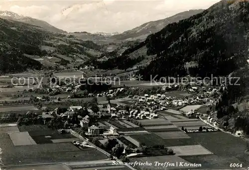 AK / Ansichtskarte Treffen_Ossiacher_See_Kaernten Fliegeraufnahme Treffen_Ossiacher