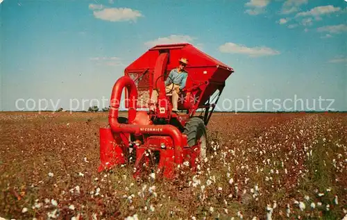 AK / Ansichtskarte Landwirtschaft Mechanical Cotton Picker  Landwirtschaft