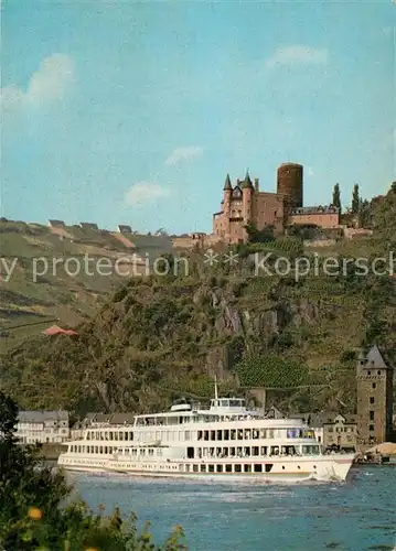 AK / Ansichtskarte Motorschiffe MS Rhein Burg Katz Koeln Duesseldorfer Rheinschifffahrt  Motorschiffe