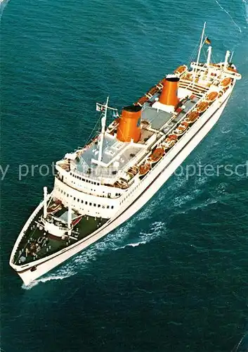 AK / Ansichtskarte Schiffe_Ships_Navires MS Europa Fliegeraufnahme Schiffe_Ships_Navires