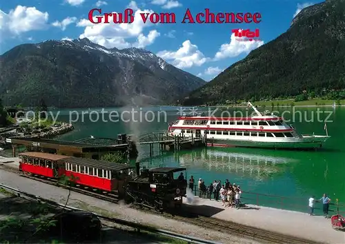 AK / Ansichtskarte Motorschiffe Zahnradbahn Achensee  Motorschiffe