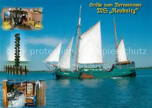 AK / Ansichtskarte Segelschiffe MS Reudnitz Bernsteinsee  Segelschiffe