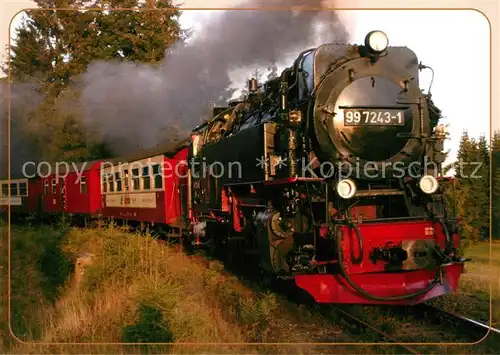AK / Ansichtskarte Lokomotive Neubaudampflok 99 7243 Nordhausen  Lokomotive