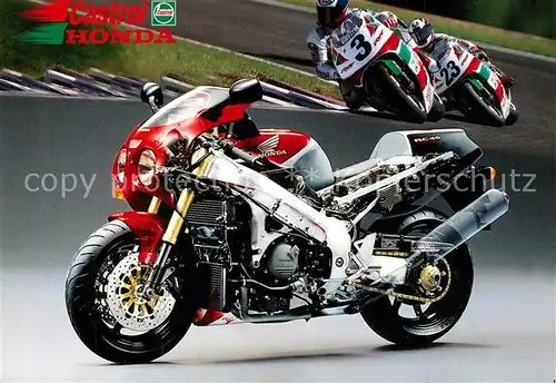 AK / Ansichtskarte Motorrad Castrol Honda  Motorrad